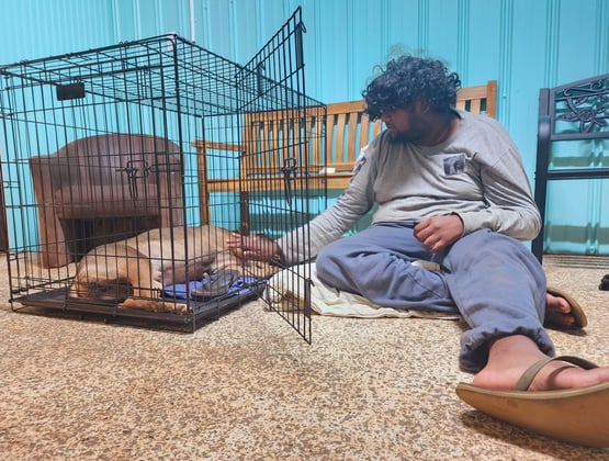 ZC with his loyal dog Buddy